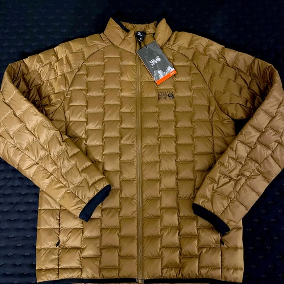 NWT Mountain Hardwear Summiter Lightweight Down Jacket, 600 Fill, autumn gold - Picture 1 of 4